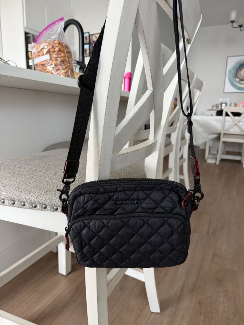 MZ Wallace Small Metro Quilted Black Nylon Camera Crossbody Bag - Picture 4 of 10